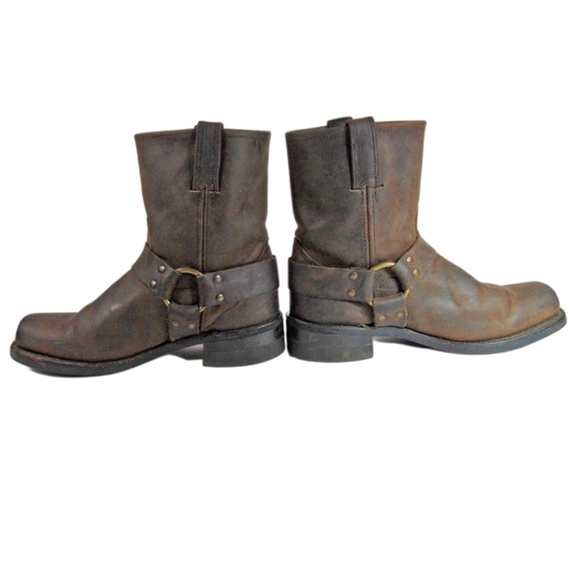 FRYE 87400 Harness Brown Motorcycle Boots Size 9.5 - Picture 5 of 10